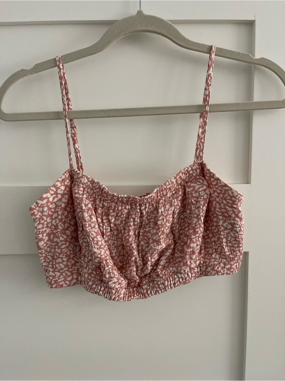 Abercrombie &fitch Women's Pink Printed Cropped  Top S